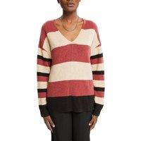Striped Tricolour V-Neck Jumper
