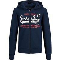 Logo Print Hoodie in Cotton Mix with Zip Fastening