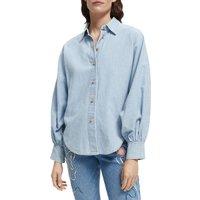 Denim Puff Sleeve Shirt