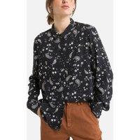 Floral Print Shirt with Long Sleeves