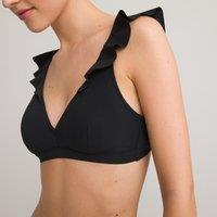 Ruffled Halterneck Bikini Top