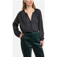 Draping V-Neck Blouse