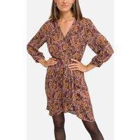 Printed Mini Dress with Long Sleeves