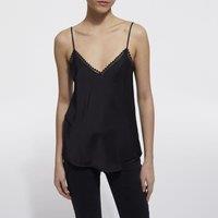 V-Neck Cami with Shoestring Straps