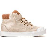 Kids High Top Trainers with Faux Fur Lining and Zip Fastening
