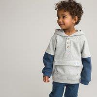 Two-Tone Hoodie in Cotton Mix
