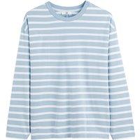 Striped Cotton T-Shirt with Long Sleeves