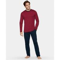 Cotton Crew Neck Pyjamas with Long Sleeves