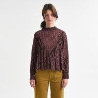 Printed High Neck Blouse