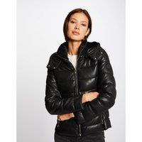 Straight Fit Padded Jacket with Hood