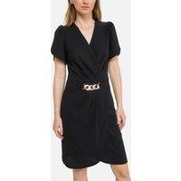 Mini Dress with Short Puff Sleeves