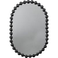 90cm Black Oval Mirror