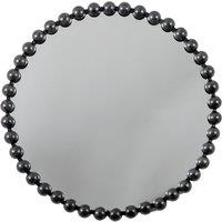 80cm Black Round Bobble Mirror