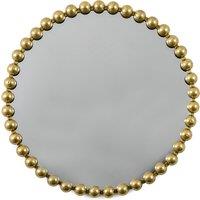 80cm Gold Round Bobble Mirror