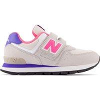 Kids PV574 Leather Trainers with Touch 'n' Close Fastening