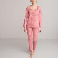 Polka Dot Cotton Pyjamas with Long Sleeves