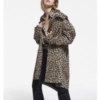 Leopard Print Hooded Parka