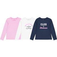 Pack of 3 T-Shirts in Cotton with Long Sleeves