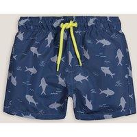 Shark Print Swim Shorts