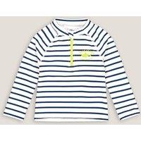 UV Protection Striped Swim T-Shirt