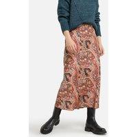 Printed Draping Midaxi Skirt