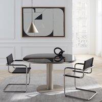 Winset Genuine Split Leather Table Armchair