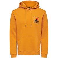 Blake Logo Print Hoodie in Cotton and Regular Fit