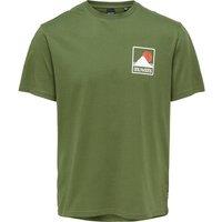 Blake Logo Print T-Shirt in Cotton and Regular Fit with Crew Neck