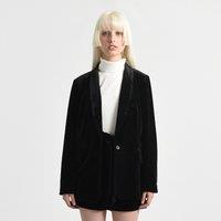 Velvet Rhinestone Blazer