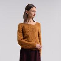 Square Neck Jumper in Chunky Knit