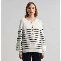 Breton Striped Buttoned Jumper