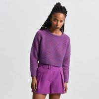 Cropped Crew Neck Jumper