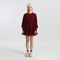 Balloon Sleeve Mini Dress