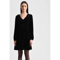 Long Sleeve Mini Dress with V-Neck