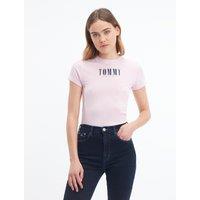 Logo Print T-Shirt in Cotton Mix with Short Sleeves