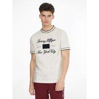 Embroidered Logo Cotton T-Shirt with Crew Neck