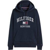 Modern Varsity Hoodie with Embroidered Logo in Cotton Mix