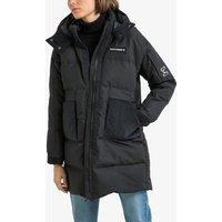 Long Zipped Padded Jacket with Hood