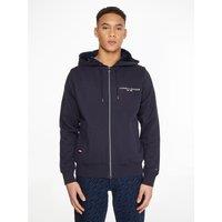 Zip-Up Hoodie in Cotton Mix with Faux Fur Lining