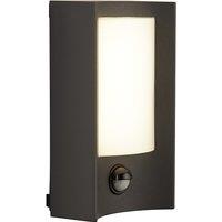 Outdoor LED Wall Light With Sensor - Grey