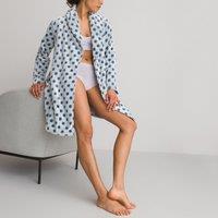 Embossed Polka Dot Bathrobe in Fleece
