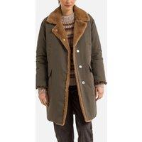 Bang Mid-Length Coat in Cotton with Button Fastening