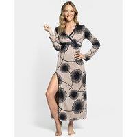 Praga Long Nightdress in Floral Print Cotton Mix