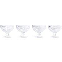 Set of 4 Glass Ice Cream Bowls