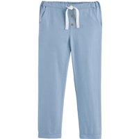Cotton Twill Straight Trousers