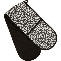 Cotton Double Oven Glove in All Over Leopard Print