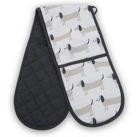 Cotton Double Oven Glove in Sausage Dog Print