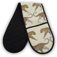 Cotton Double Oven Glove in Leopards