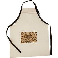 Cotton Apron in Leopard Print