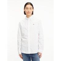 Cotton Regular Shirt in Micro Print